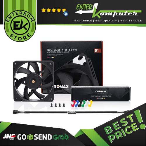 Foto Produk Noctua Chromax Swap Fan 12CM Black - NF-A12x15 PWM CH.BK.S dari Enter Komputer Official