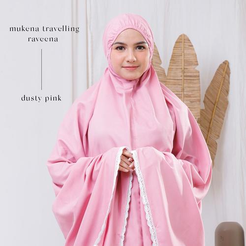 Foto Produk MUKENA DEWASA TRAVELLING KATUN RAVEENA (DUSTY PINK) dari Pusat Mukena Indonesia
