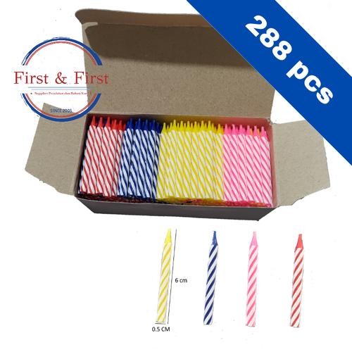 Foto Produk Lilin Spiral / Lilin Pepermint / Lilin Ulang Tahun / Lilin Ulir dari First & First