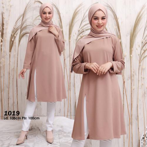 Foto Produk Baju muslim tunik kaos original tunik wanita casual dan formal new - Merah dari Hemat waktu fashion