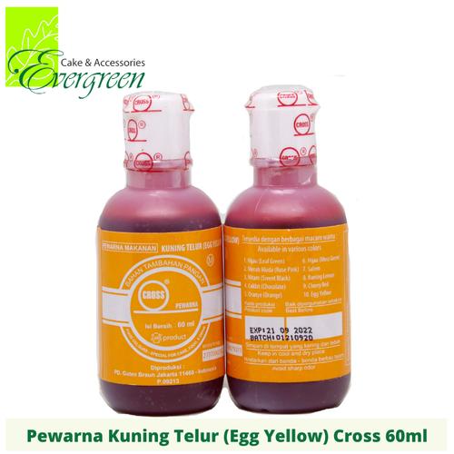 Jual Pewarna Makanan Cross Kuning Telur Egg Yellow 60ml Kab Bekasi Toko Bahan Kue Evergreen Tokopedia