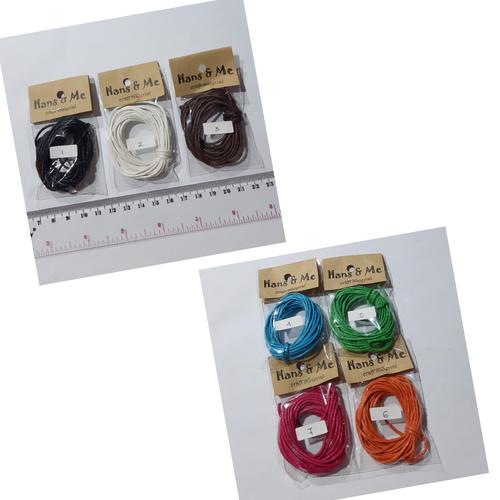 Foto Produk Tali Kulit 1.5mm Hitam Gelang Kalung (3meter) dari Hans and Me