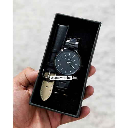 Jam Tangan DW ICON FULL BLACK COWOK 