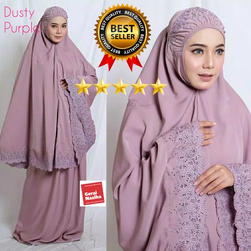 Foto Produk Mukena Siti Khadijah Dewasa Bordir Katun Cantik dari Gerai Naziha
