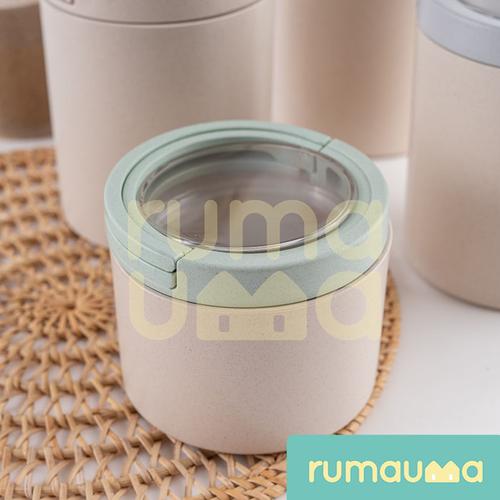 Foto Produk Toples Kopi Gula Dapur Kedap Udara - S | Bamboo Fiber Food Canister dari Rumauma