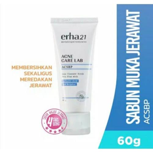 Foto Produk Erha Acne Cleanser Beta Scrub Plus (ACSBP ) Sabun Wajah Kulit Jerawat dari Fadiyah Shop