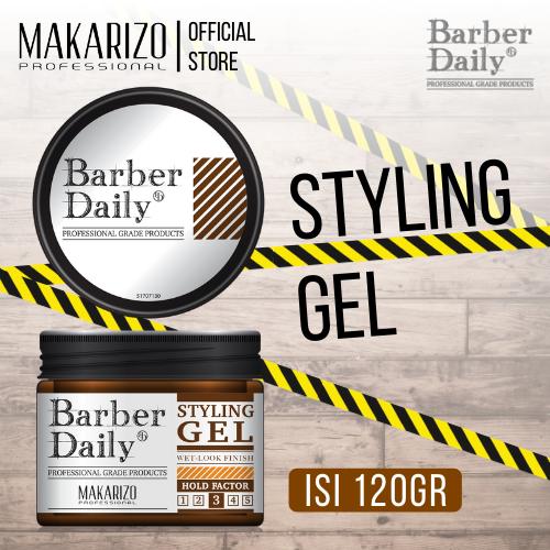 Foto Produk Makarizo Professional Barber Daily Wet Look Styling Gel 120 gr dari Makarizo Professional