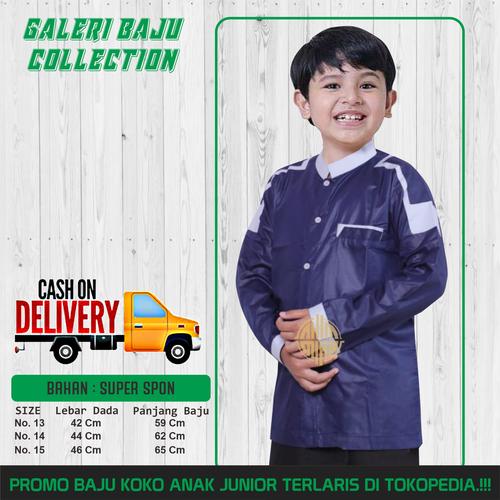 Foto Produk Baju Koko Anak Laki Laki Baju Koko Muslim Anak Navy Usia 10-13 Tahun - 10-11 tahun dari Gerai Baju Collection