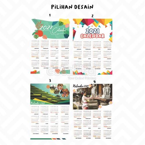 Jual Kalender/Calendar Dinding Gantung A3 Mesin Digital Laminasi Doff