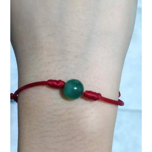 Foto Produk Gelang Agate Hijau Tali Merah dari IndChiKnotting