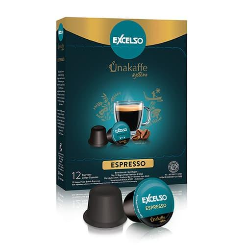 Foto Produk Coffee Capsule - Kopi Kapsul Excelso Unakaffe Espresso Box dari Unakaffe System