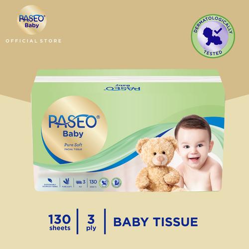 Foto Produk Paseo Baby Tissue Bayi Soft Pack 130 Sheets dari Paseo Tissue Official
