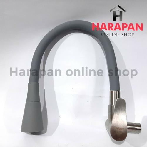 Foto Produk KERAN ANGSA SOLIGEN SSR606 - KRAN CUCI PIRING / AIR / DAPUR / FLEXIBLE - Abu-abu dari Harapan online shop