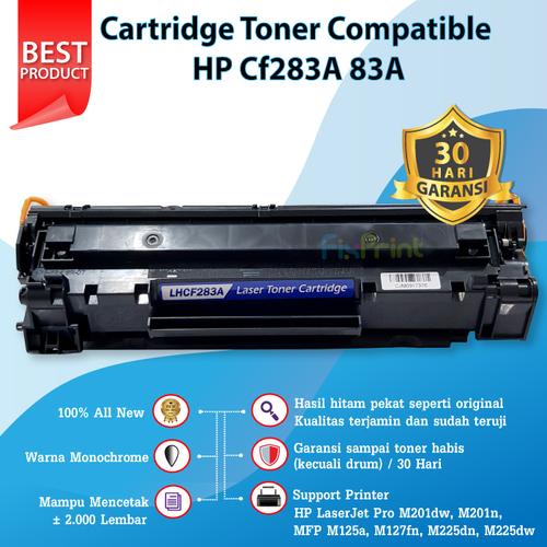 Jual Toner laserjet HP 83A Cf283A Compatible M201dw M201n MFP M125a M127fn  - Jakarta Timur - FixPrint Jakarta | Tokopedia