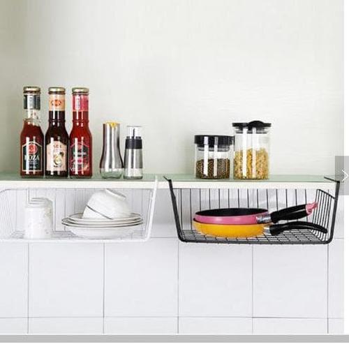 Gambar GUNINCO KEGAN 30 Keranjang Besi Klip / Rak Dapur Gantung / Laci Lemari - Hitam dari LOVE HOME LIVING Kota Bekasi Tokopedia