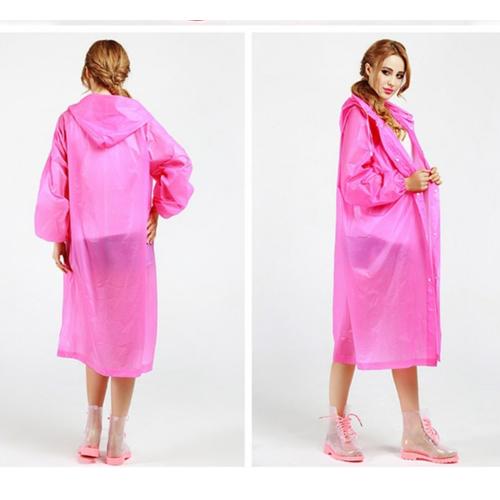 pink waterproof raincoat