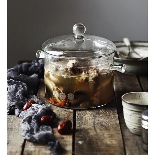 Foto Produk Arami Small Clear Glass Cooking Pot w/ Lid | Panci Ramen Ramyeon Korea dari Arami Lifestyle
