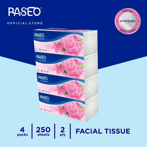 Foto Produk Paseo Elegant Tissue Wajah Soft Pack 250 Sheets x 4 Pack dari Paseo Tissue Official