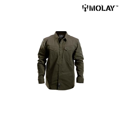 Foto Produk Kemeja Molay Velox Recon Long Sleeve - World War Olive, S dari Molay