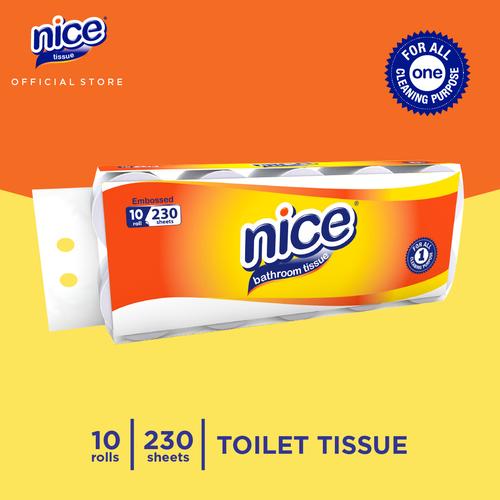 Foto Produk Nice Tissue Toilet Roll Core Emboss 230 Sheets x 10 Roll dari Paseo Tissue Official