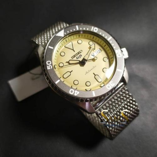 Jual Seiko 5 Sport Beige Dial Mesh 