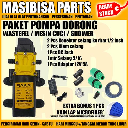 Foto Produk SET POMPA DORONG WASTAFEL / WATER HEATER / SHOWER / MESIN CUCI dari MASIBISA PARTS