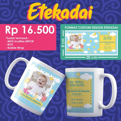 Foto Produk MUG SOUVENIR, AQIQAH / ONE MONTH, ULANG TAHUN dari etekadai