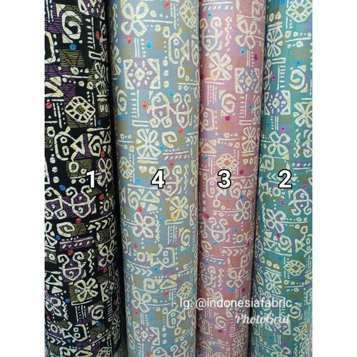 Foto Produk Kain Bahan Gamis Tunik Baju Katun Jepang motif KJ200 - nomor4 dari Toko Kain Grosir