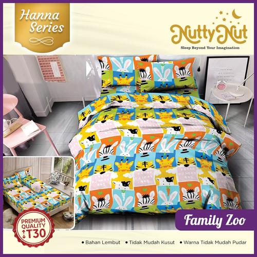 Foto Produk Nutty Nut Sprei Set Microtex Hn - 160x200x30 Queen - Family Zoo dari Nutty Nut