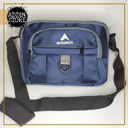 Foto Produk Sling Bag EIGER Tas Selempang EIGER MURAH Tas Pria Waistbag EIGER 043 - Biru dari Addin Official