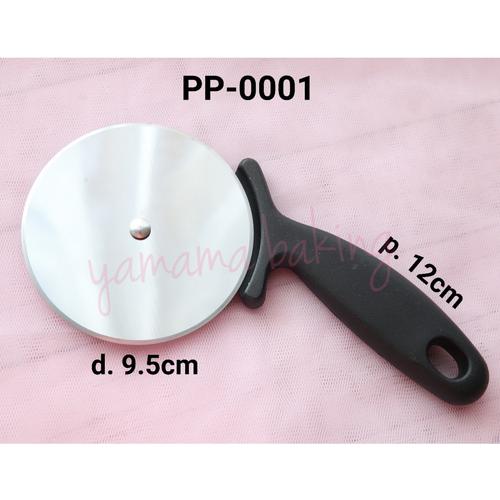 Foto Produk PP-0001 Pisau roda pizza cutter stainless steel adonan cookies fondant dari Yamama Baking