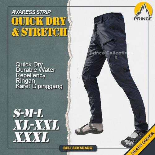 Foto Produk Celana Gunung Waterproof Panjang Pria Outdoor Hiking Quickdry Stretch - Navy, S dari Prince Collections
