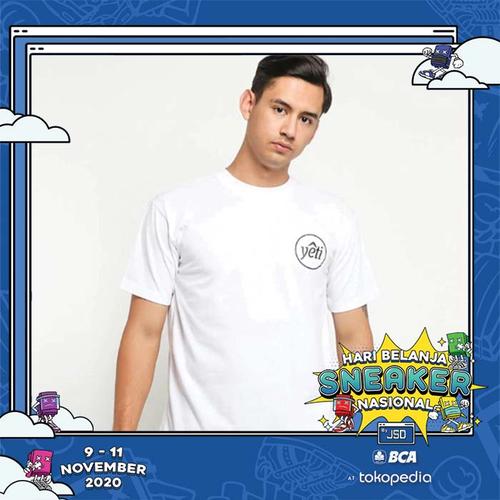Jual Yeti Tshirt Pocket Logo White - L 