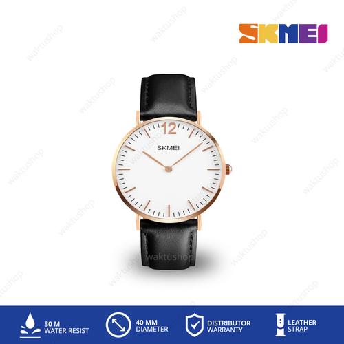 Foto Produk Jam Tangan SKMEI 1181 Kulit Leather Original - Hitam dari Waktu.Shop