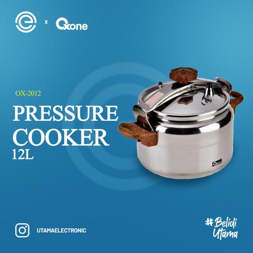 Foto Produk Oxone Panci Presto Aluminium 12 Liter OX-2012 - Silver dari UTAMA_ELECTRONIC