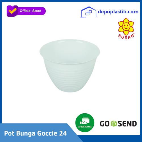 Gambar Pot Bunga Goccie 24 / Pot Bunga Plastik 24 cm - SUSAN dari Depo Plastik Indonesia Kota Surabaya Tokopedia