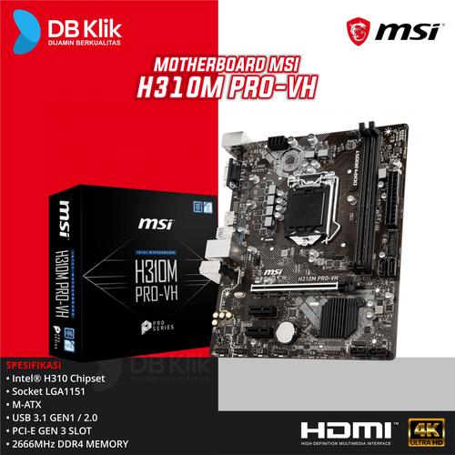 Foto Produk Motherboard MSI H310M Pro VH dari dbclick