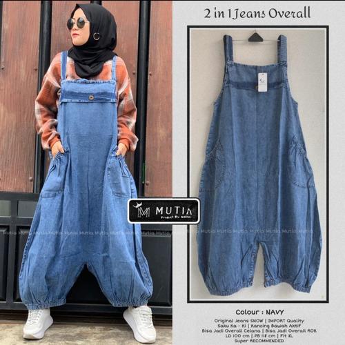 Jual overall jeans wanita model 