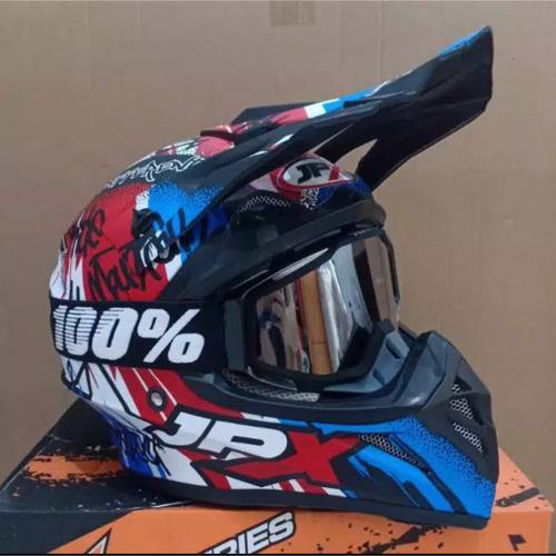 Foto Produk JPX cross X6 plus google percent black silver dari Toko Helm.