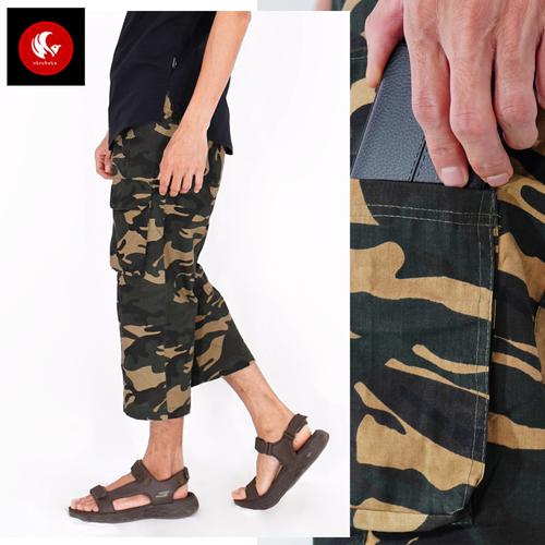 Foto Produk FIRDAUS Okechuku Celana Jogger Sirwal Pria Muslim Camouflage Pangsi - Motif Army, XL fit to XXL dari Okechuku