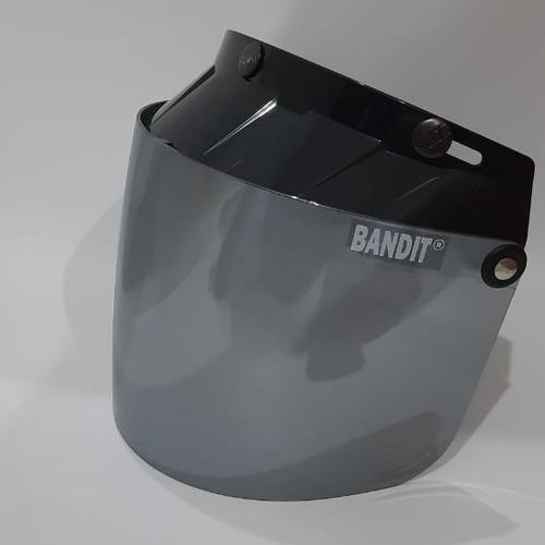 Foto Produk kaca helm bogo datar BANDIT rainbow/silver - BANDIT SILVER dari Toko Helm.