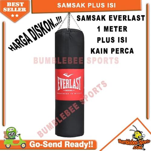 Foto Produk Samsak Plus Isi Sansak Muay Thai 1 Meter - Beladiri Tinju Muaythai MMA dari Laserba Store