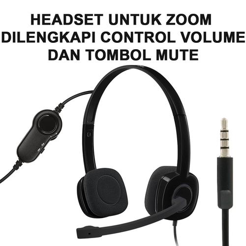 Jual HEADSET ZOOM DILENGKAPI CONTROL VOLUME DAN TOMBOL MUTE SINGLE JACK -  Kota Bekasi - SAYYELLOW | Tokopedia