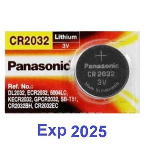 Foto Produk Battery Panasonic CR2032 3V Lithium - Batu Baterai Batere coin CR-2032 dari JJ MAKMUR ELECTRONIC