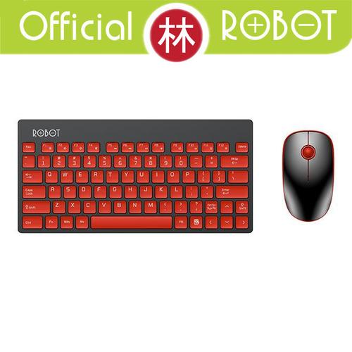 Gambar Robot KM3000 Portable Mini Wireless Keyboard & Mouse Combo - Merah dari Liem Group Jakarta Barat Tokopedia