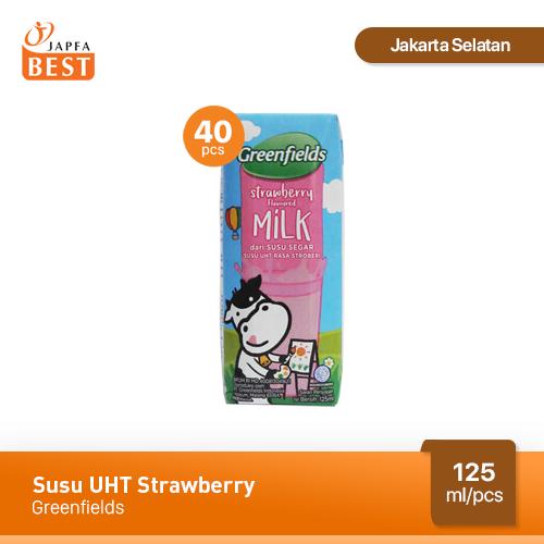Foto Produk Susu Greenfields UHT Strawberry 125 ml - Isi 40 pcs dari Japfa Best Jakarta