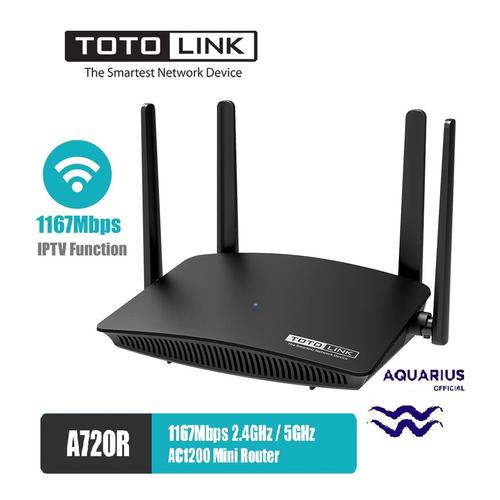 Foto Produk TOTOLINK A720R AC1200 Wireless Dual Band Router dari Aquarius Official