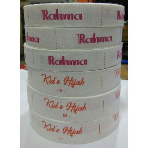 Foto Produk Label baju, hijab, boks, tas, dll PITA KATUN (3-5hari jadi) - 15mm dari Starprint77