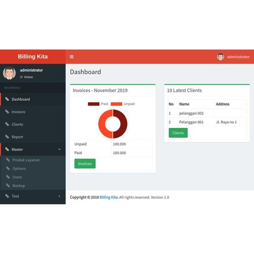 Foto Produk Aplikasi Tagihan RT RW Net Otomatis - 3 bulan dari sketsaweb
