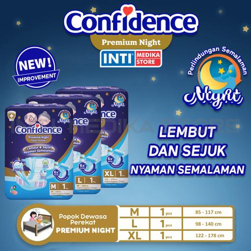 Foto Produk CONFIDENCE - Popok Dewasa Premium Night Isi 1 | Adult Diapers - M dari INTI MEDIKA STORE